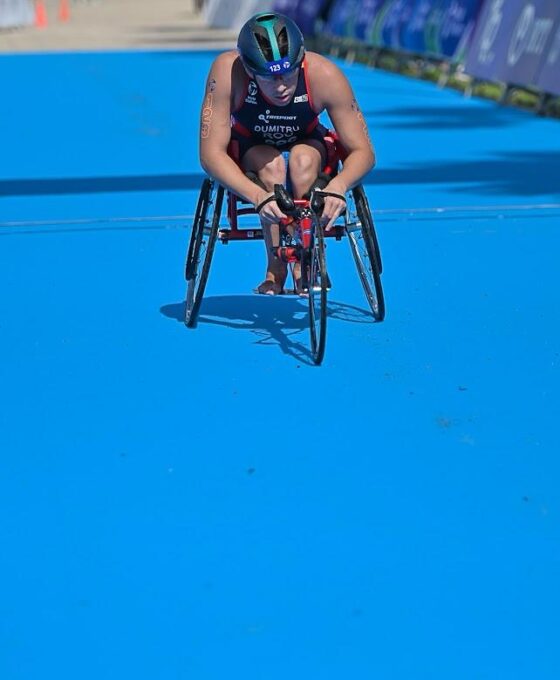 Anul trecut la Cupa Mondială de para triatlon din Portugalia