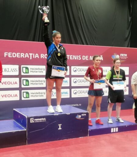Bianca Mei-Rosu, campioanaTop16 U19 - FOTO FRTM