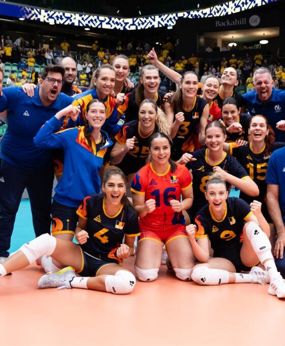 Bucuria României după castigarea bronzului - FOTO CEV 1