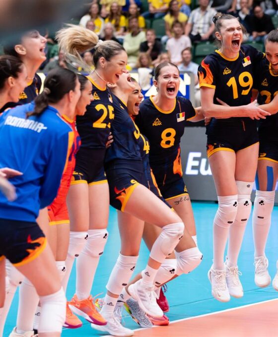 Bucuria României după castigarea bronzului - FOTO CEV