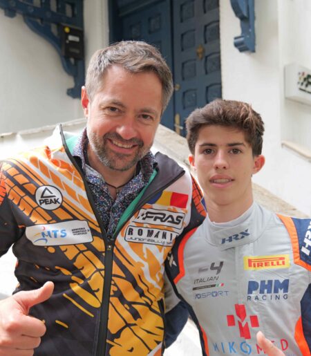 David alături de Norris Măgeanu, președintele Federației Române de Automobilism Sportiv